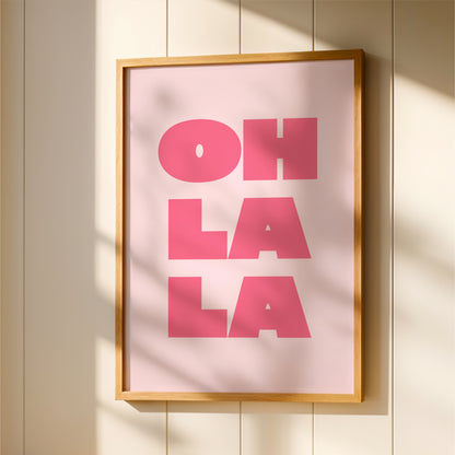 Oh La La - Bathroom Wall Art