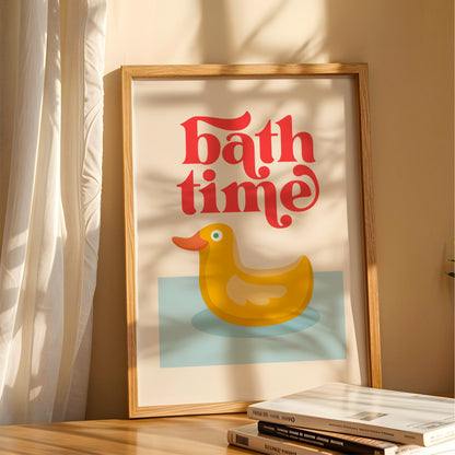 Bath Time - Bathroom Wall Art