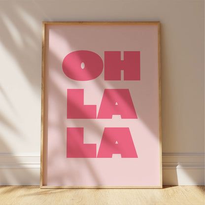 Oh La La - Bathroom Wall Art