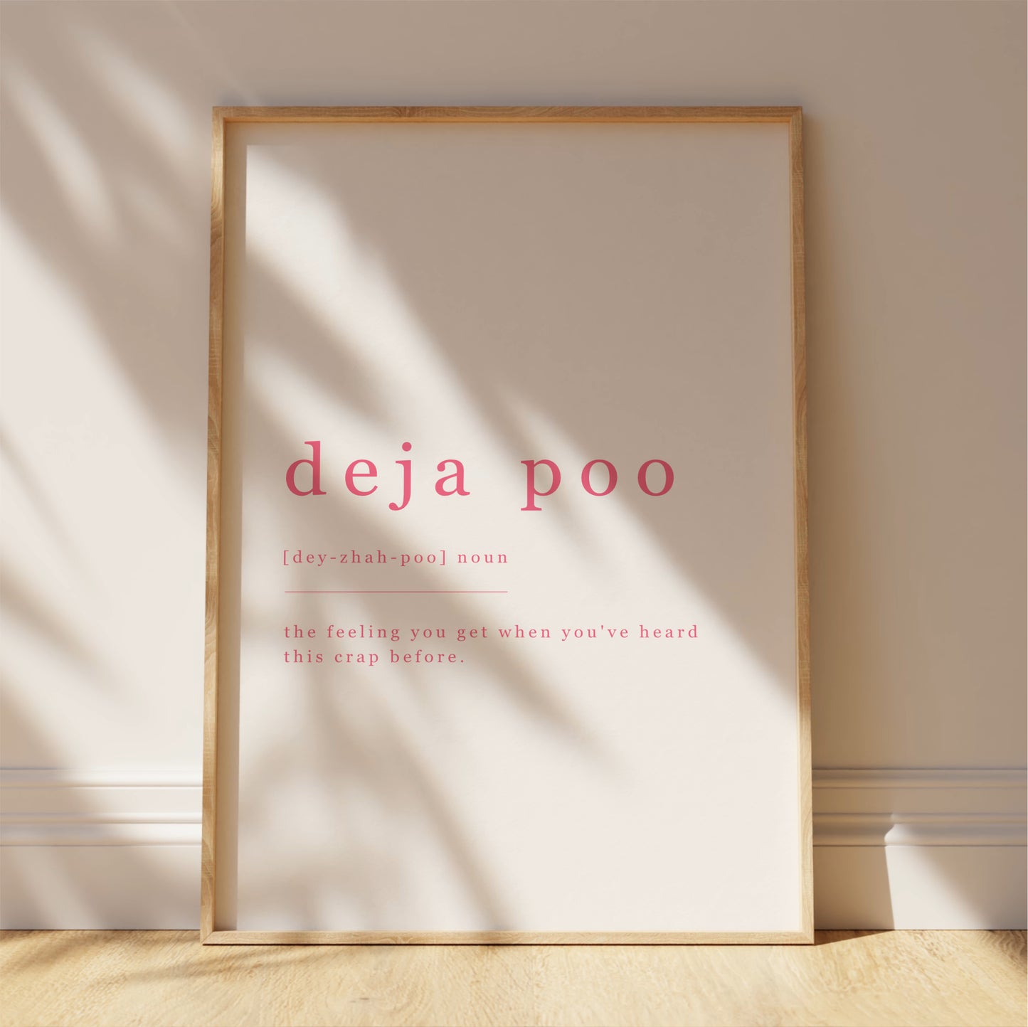 Deja Poo - Bathroom Wall Art