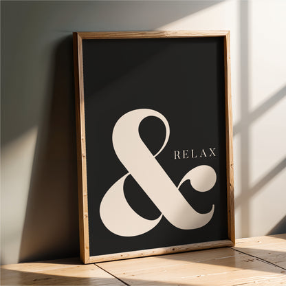 & Relax - Bathroom Wall Art