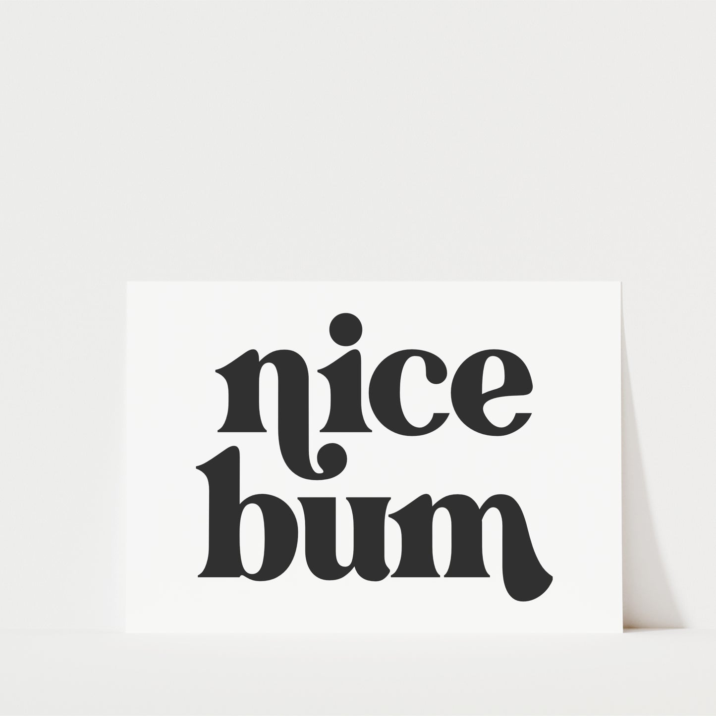 Nice Bum Landscape - Bathroom Wall Art