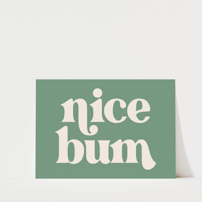 Nice Bum Landscape - Bathroom Wall Art