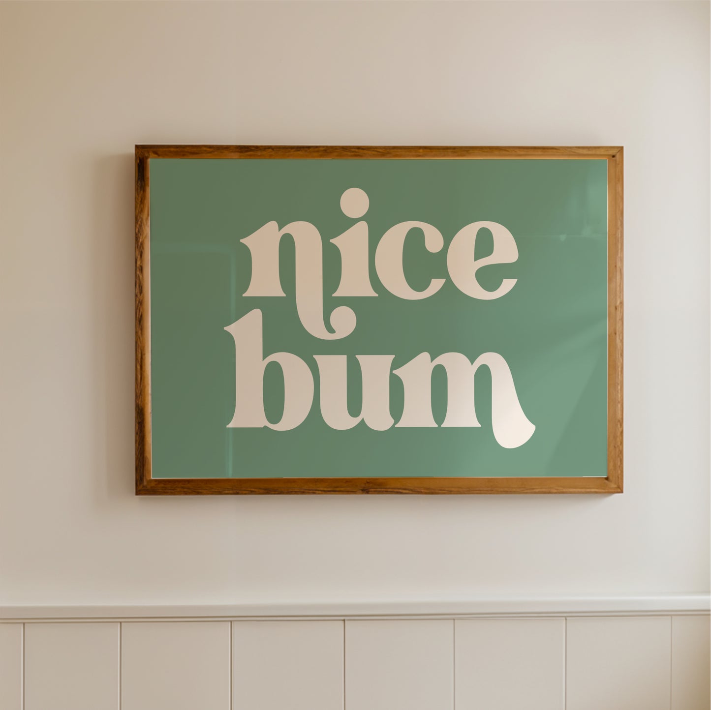 Nice Bum Landscape - Bathroom Wall Art