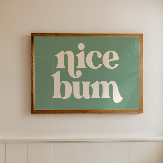Nice Bum Landscape - Bathroom Wall Art