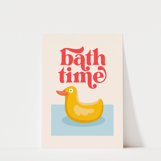 Bath Time - Bathroom Wall Art