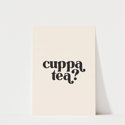 Cuppa Tea - Kitchen Wall Art Print