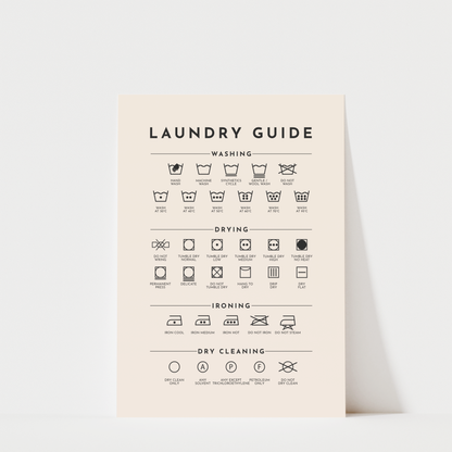 Laundry Guide - Kitchen Wall Art Print