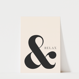 & Relax Bathroom Print