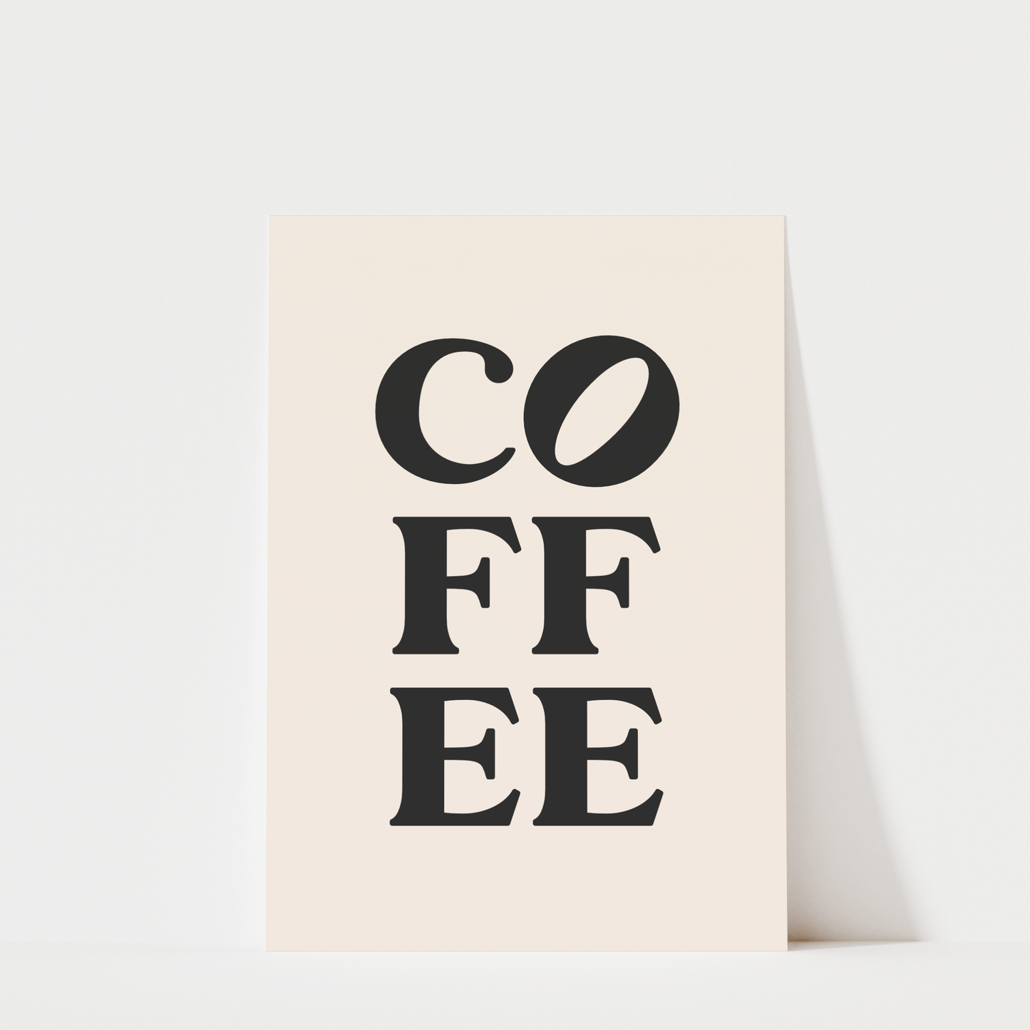 Coffee Typography - Coffee Wall Art Print