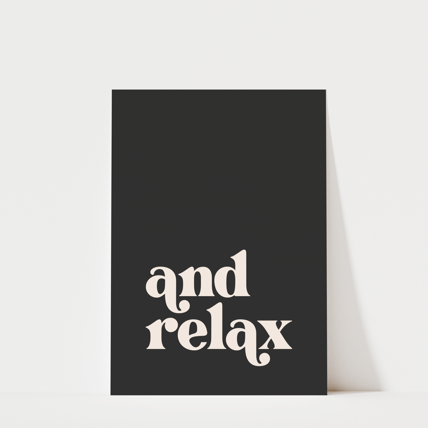 And Relax - Bathroom Wall Art