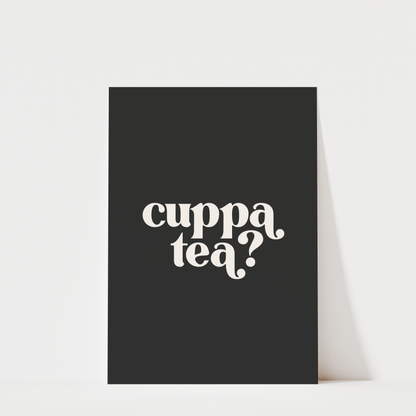Cuppa Tea - Kitchen Wall Art Print