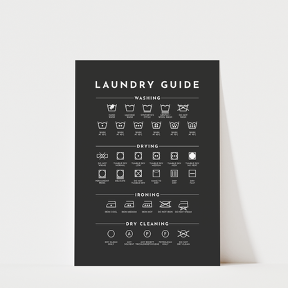 Laundry Guide - Kitchen Wall Art Print