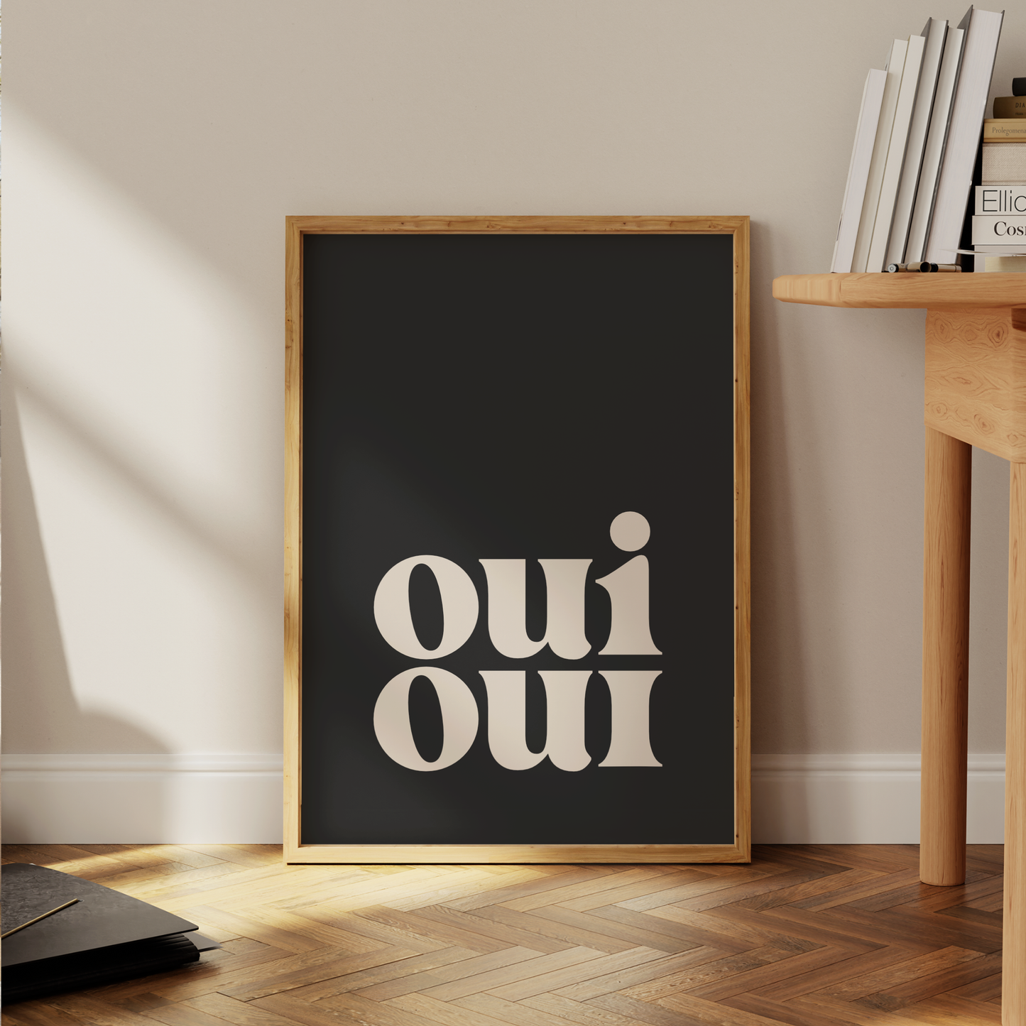 Oui Oui Black - Bathroom Wall Art