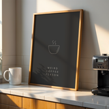 Weird Coffee Person Print