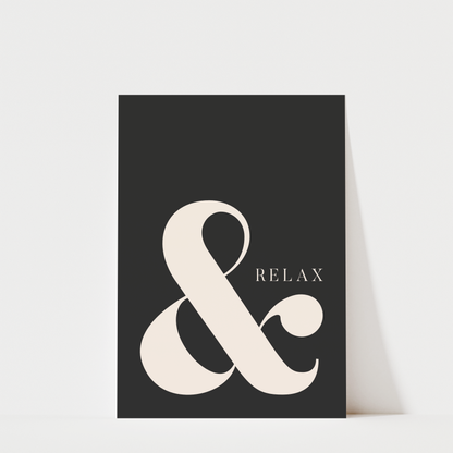 & Relax - Bathroom Wall Art