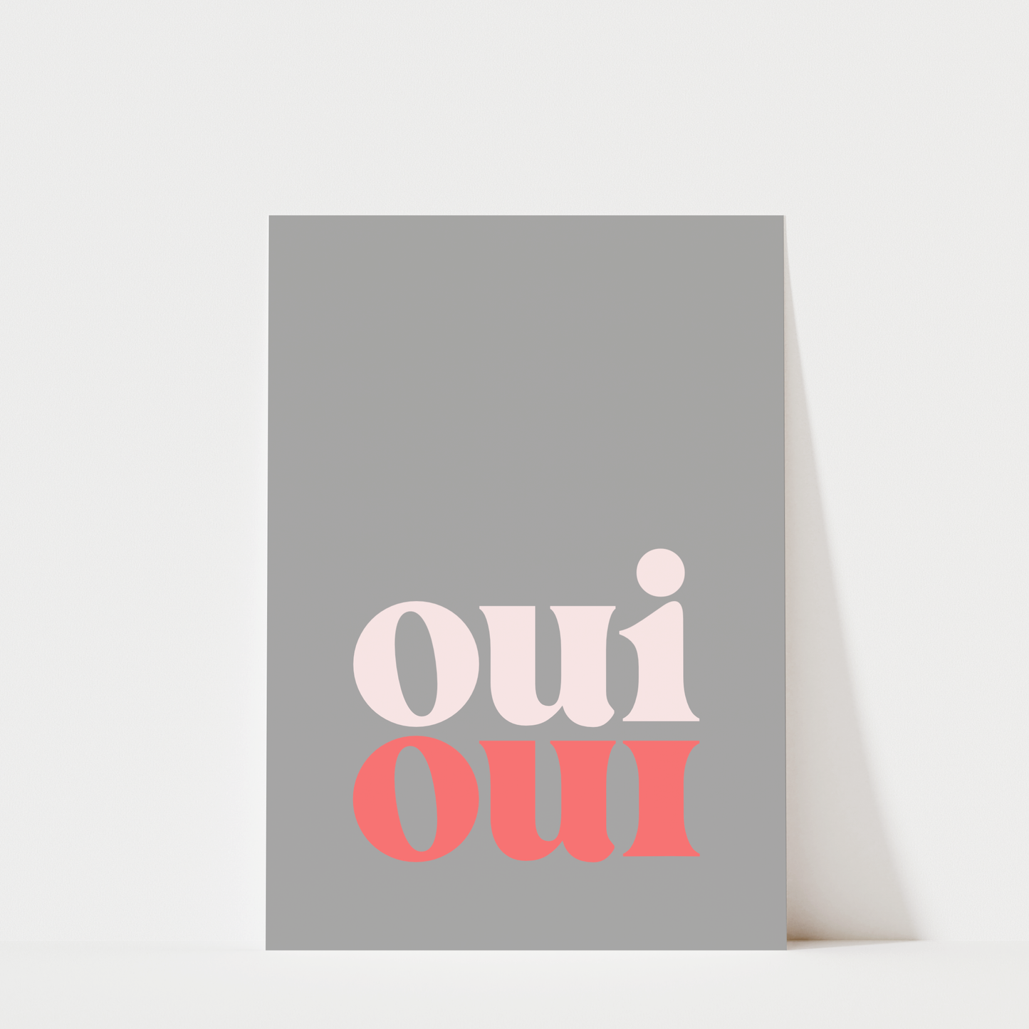 Oui Oui Black - Bathroom Wall Art
