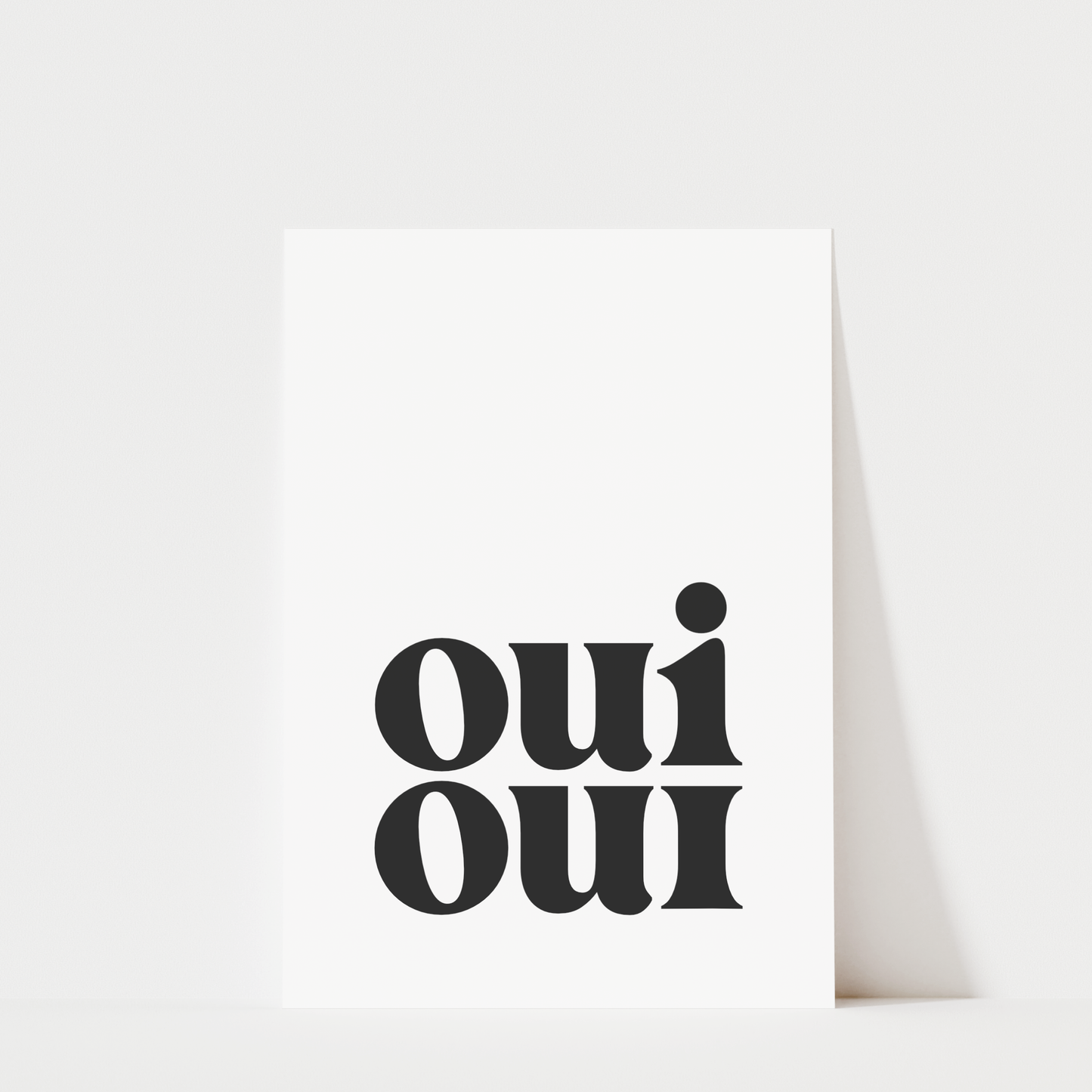 Oui Oui Black - Bathroom Wall Art