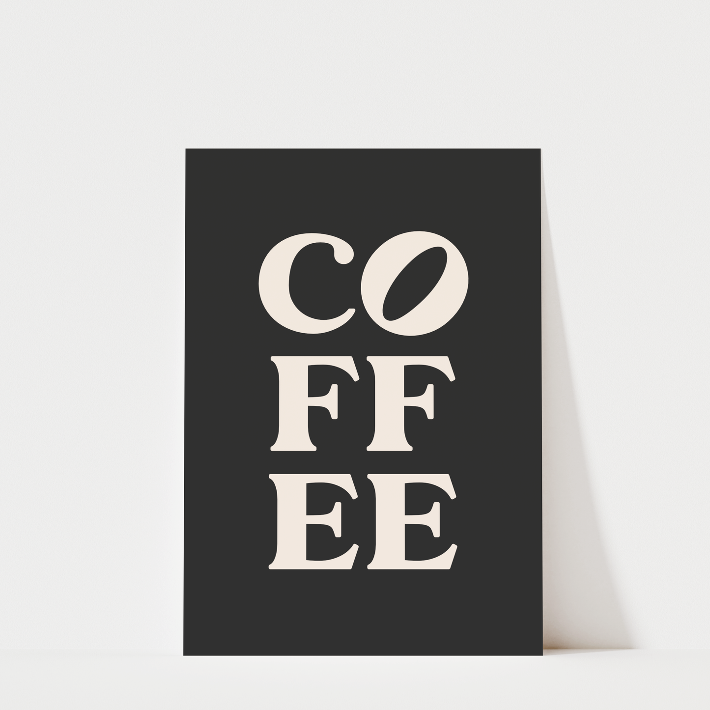 Coffee Typography - Coffee Wall Art Print