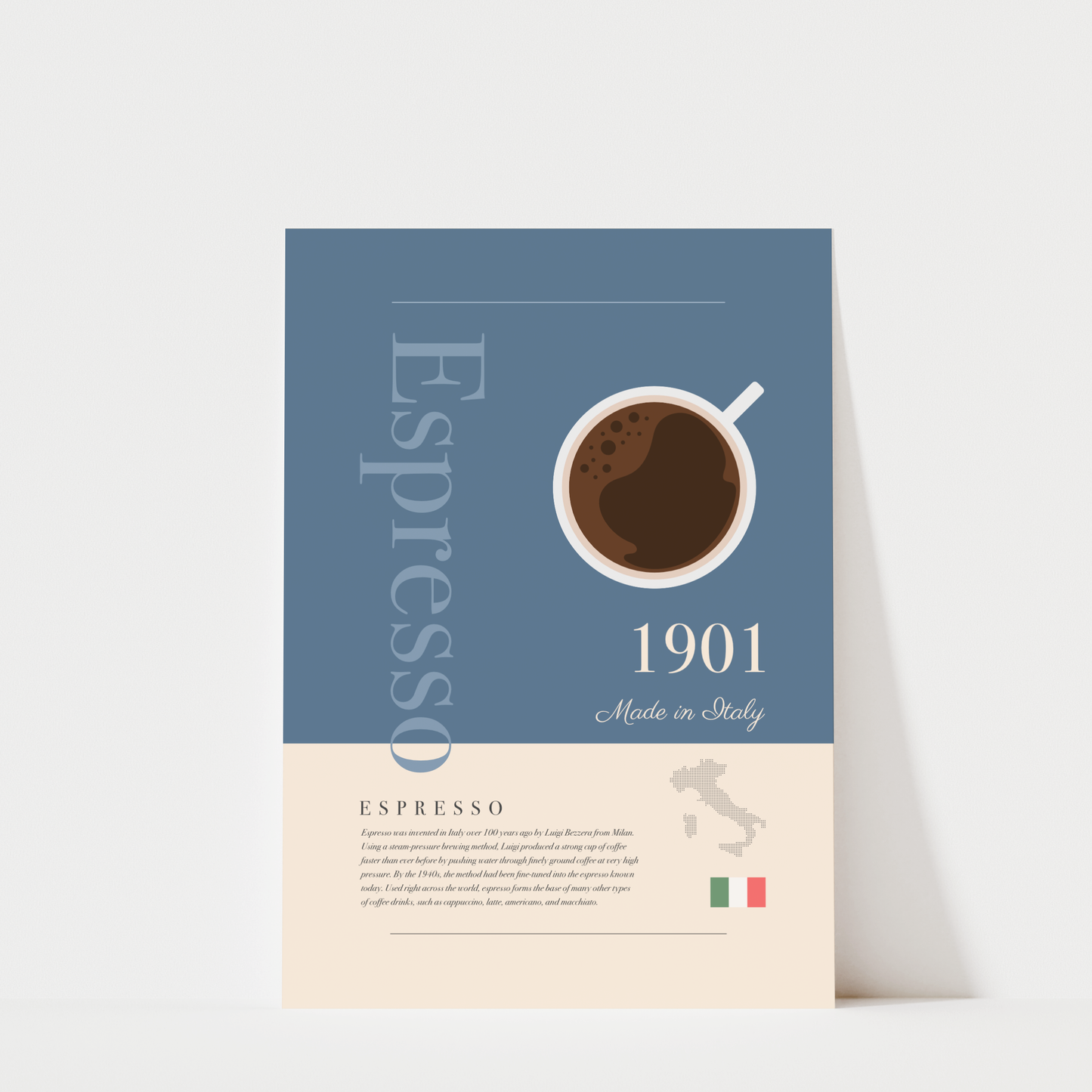 Espresso History - Coffee Wall Art Print