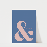 & Relax Bathroom Print