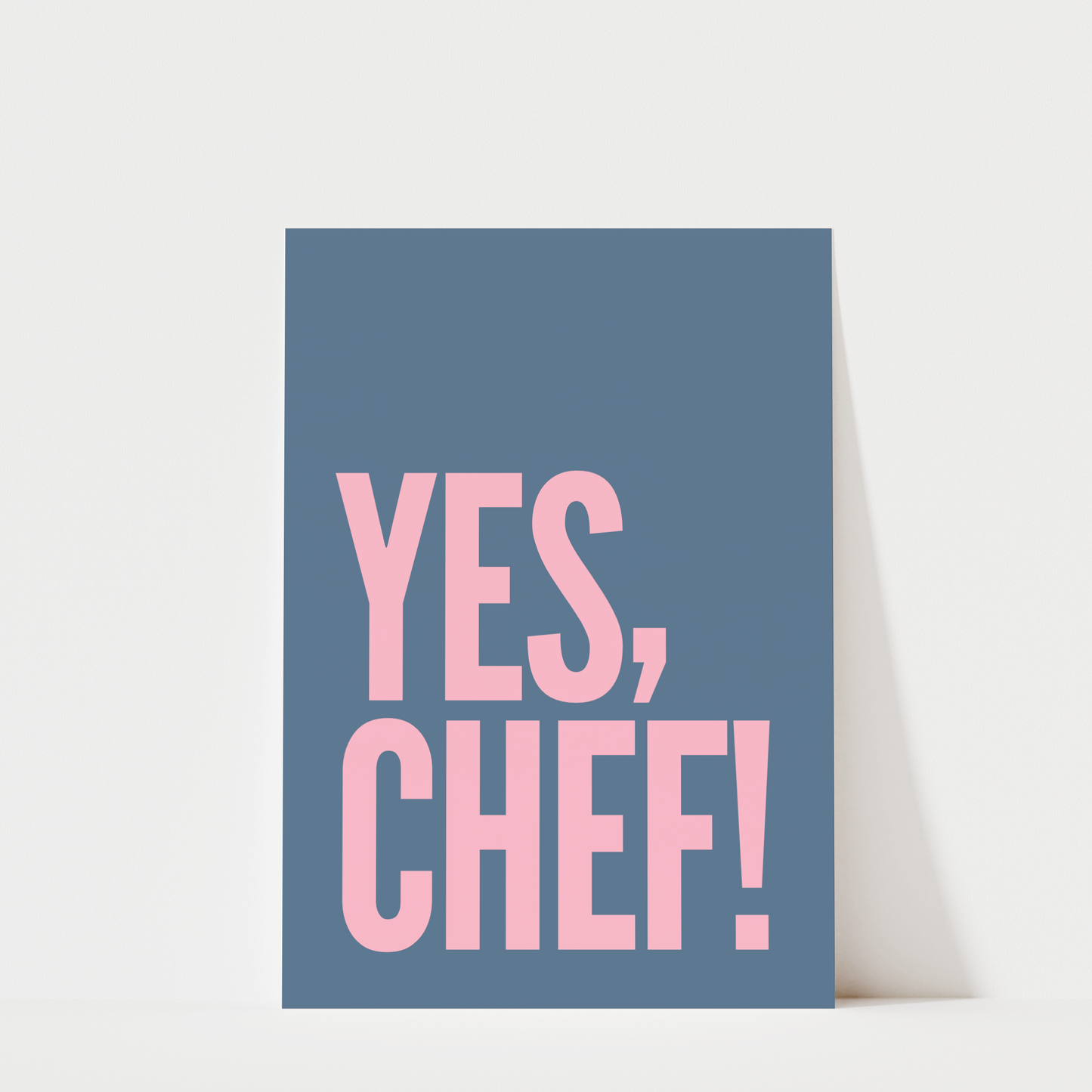 Yes Chef - Kitchen Wall Art Print