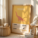 Brachiosaurus Dinosaur Print