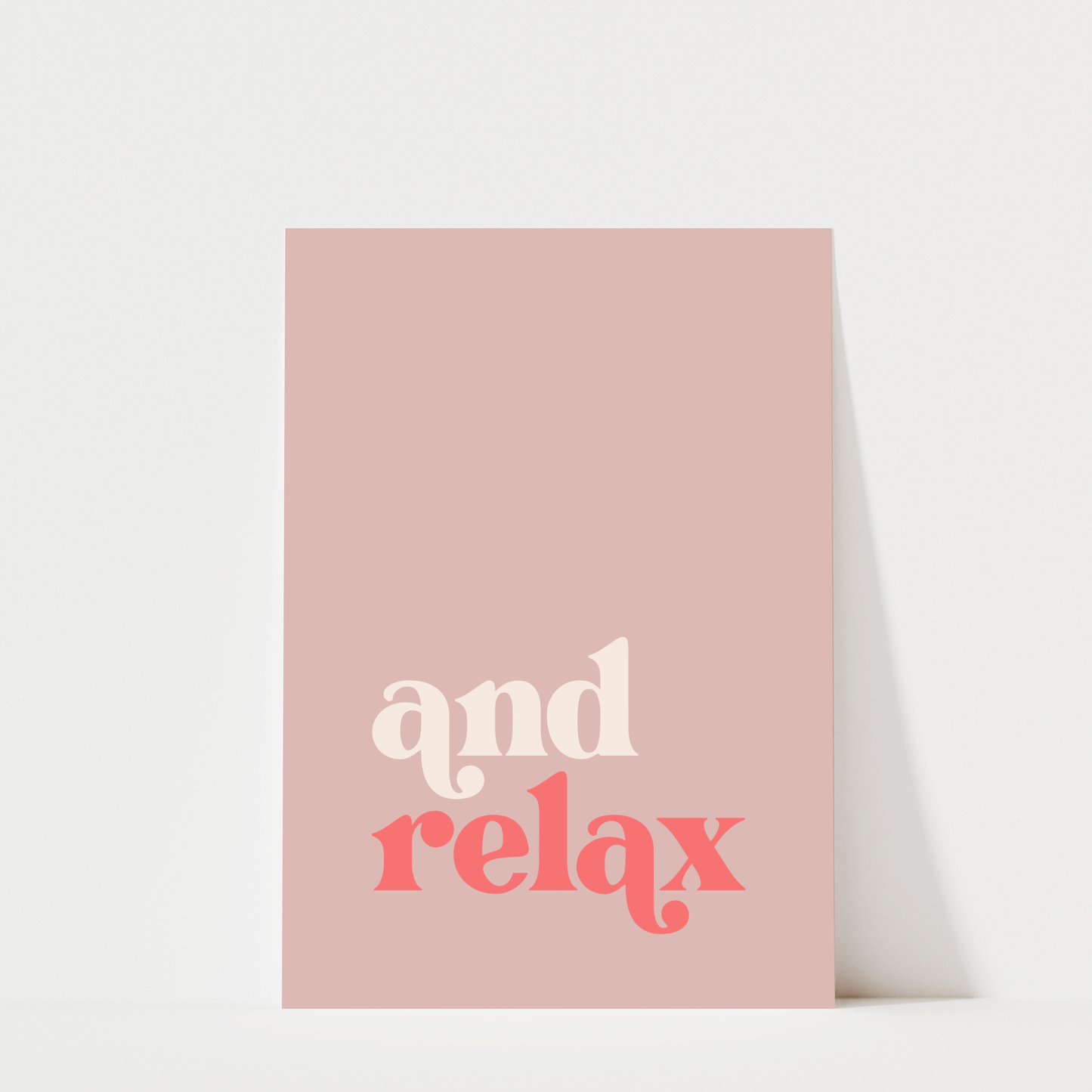 And Relax - Bathroom Wall Art