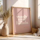 Wash Your Hands You Detty Pig Print