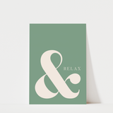 & Relax Bathroom Print