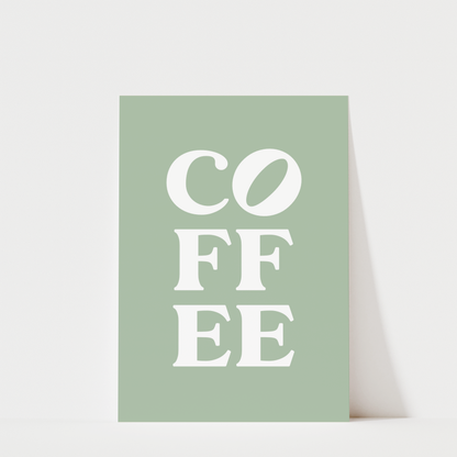 Coffee Typography - Coffee Wall Art Print