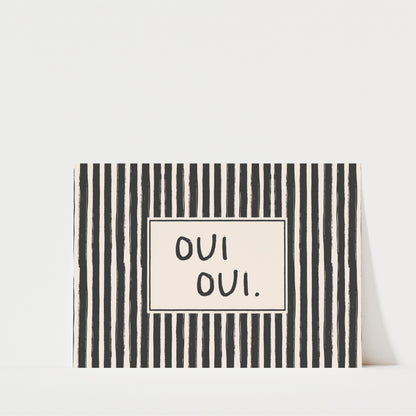 Oui Oui - Bathroom Wall Art