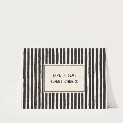 Sweet Cheeks - Bathroom Wall Art