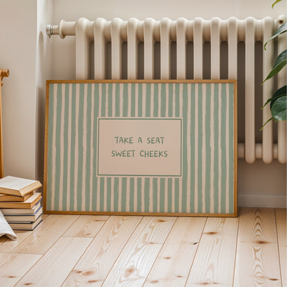 Sweet Cheeks - Bathroom Wall Art