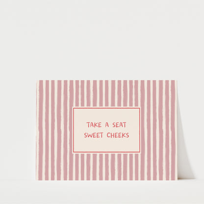 Sweet Cheeks - Bathroom Wall Art