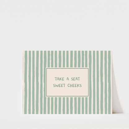 Sweet Cheeks - Bathroom Wall Art
