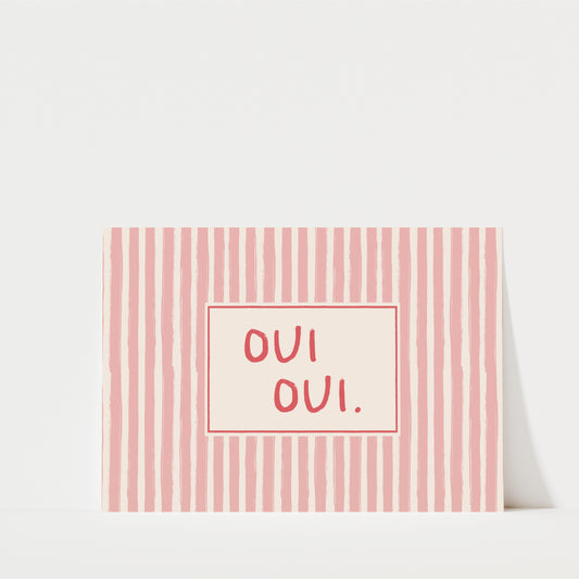 Oui Oui - Bathroom Wall Art