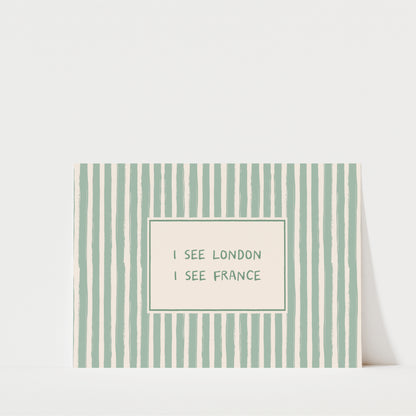 I See London I See France - Bathroom Wall Art
