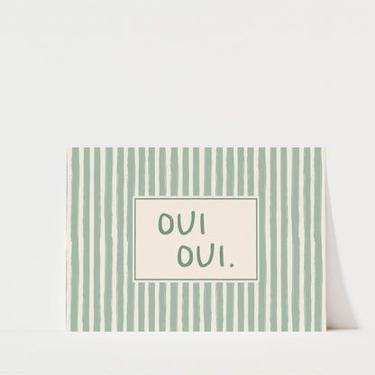 Oui Oui - Bathroom Wall Art