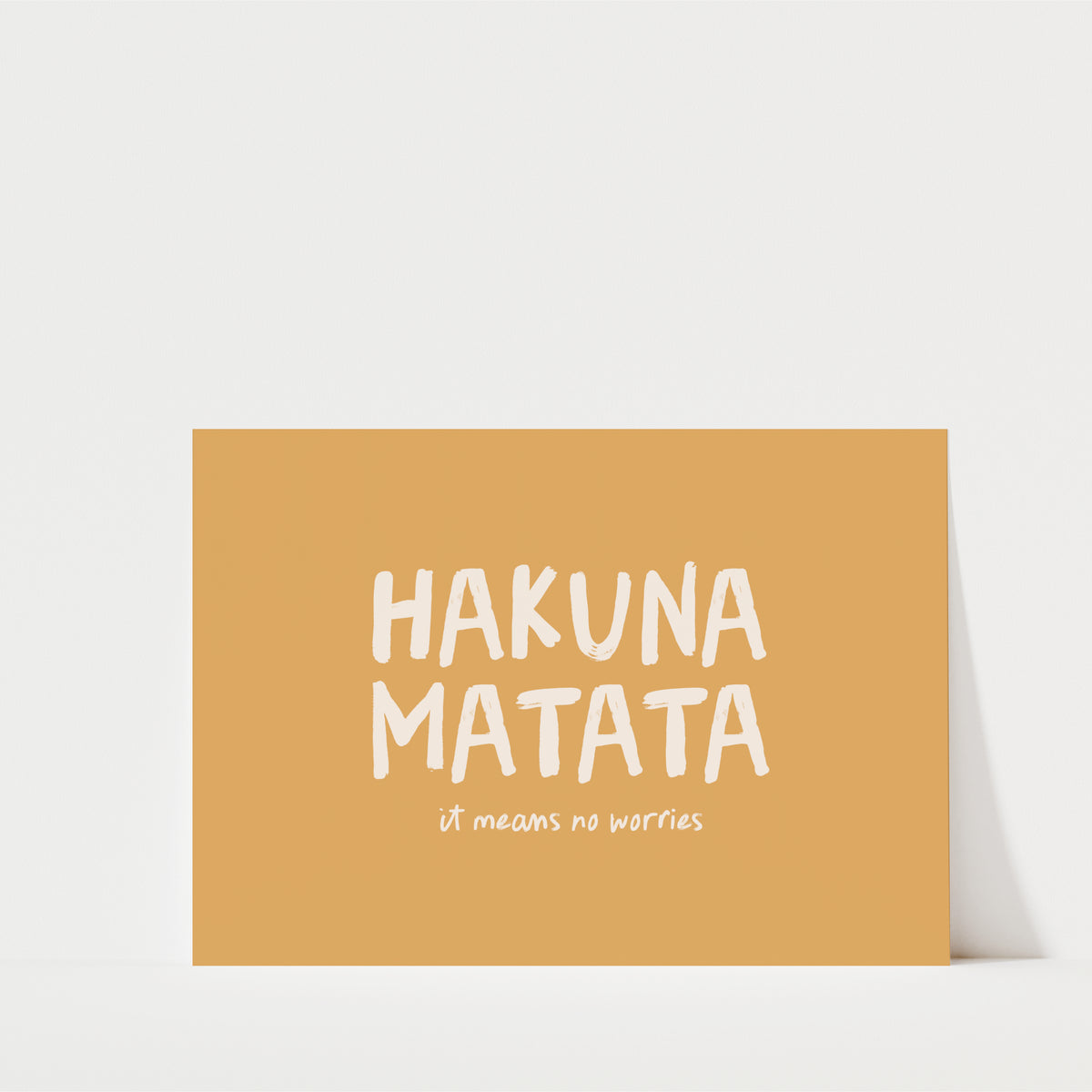 Hakuna Matata Landscape Print – Colourful Kids Room Wall Art
