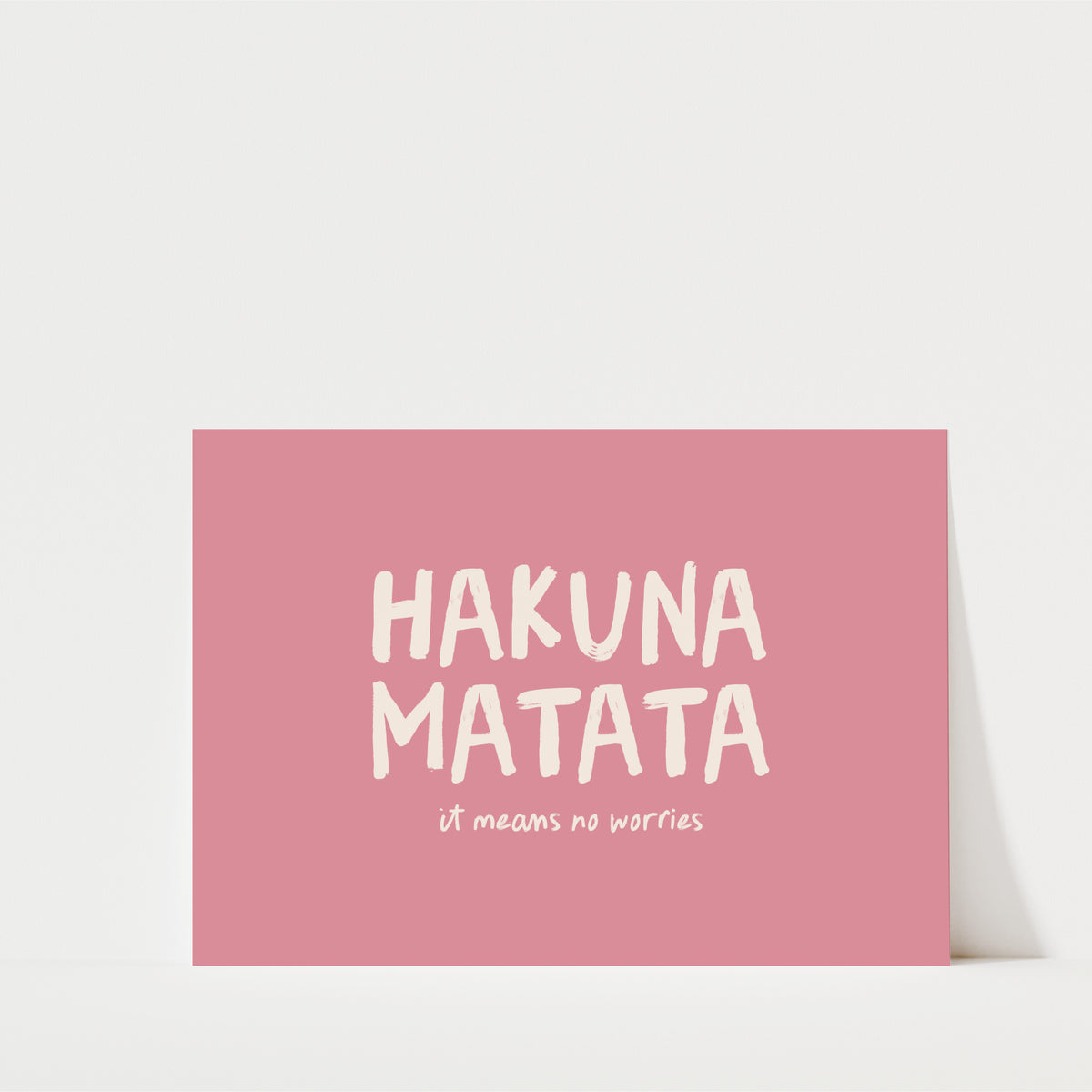 Hakuna Matata Landscape Print – Colourful Kids Room Wall Art