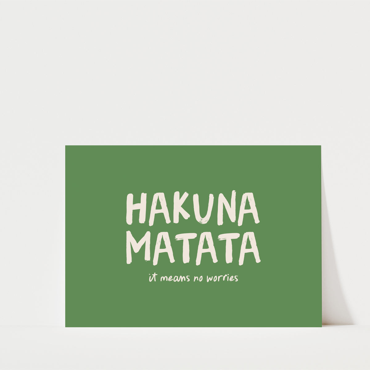 Hakuna Matata Landscape Print – Colourful Kids Room Wall Art