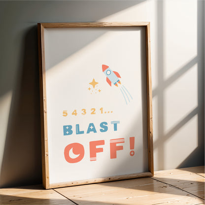 Blast Off - Kids Wall Art