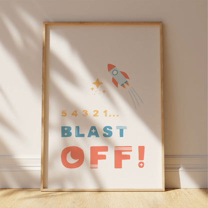 Blast Off - Kids Wall Art