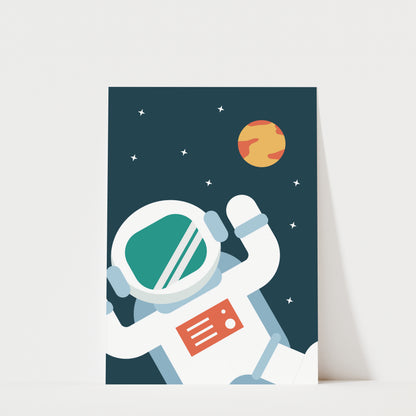 Astronaut - Kids Space Wall Art