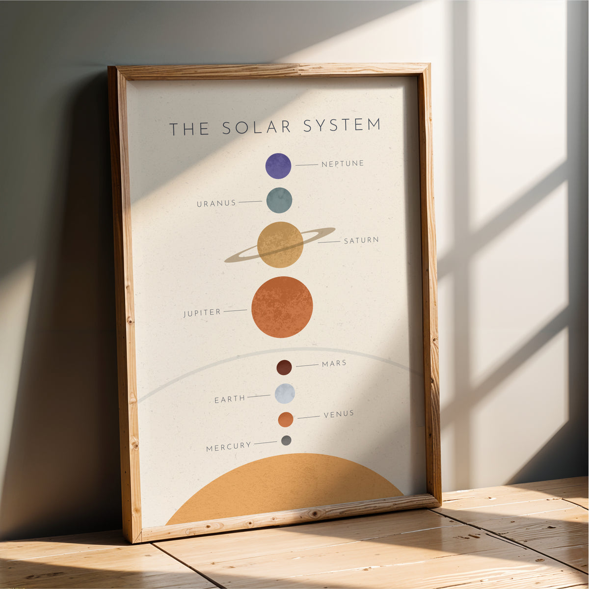 Solar System - Kids Space Wall Art