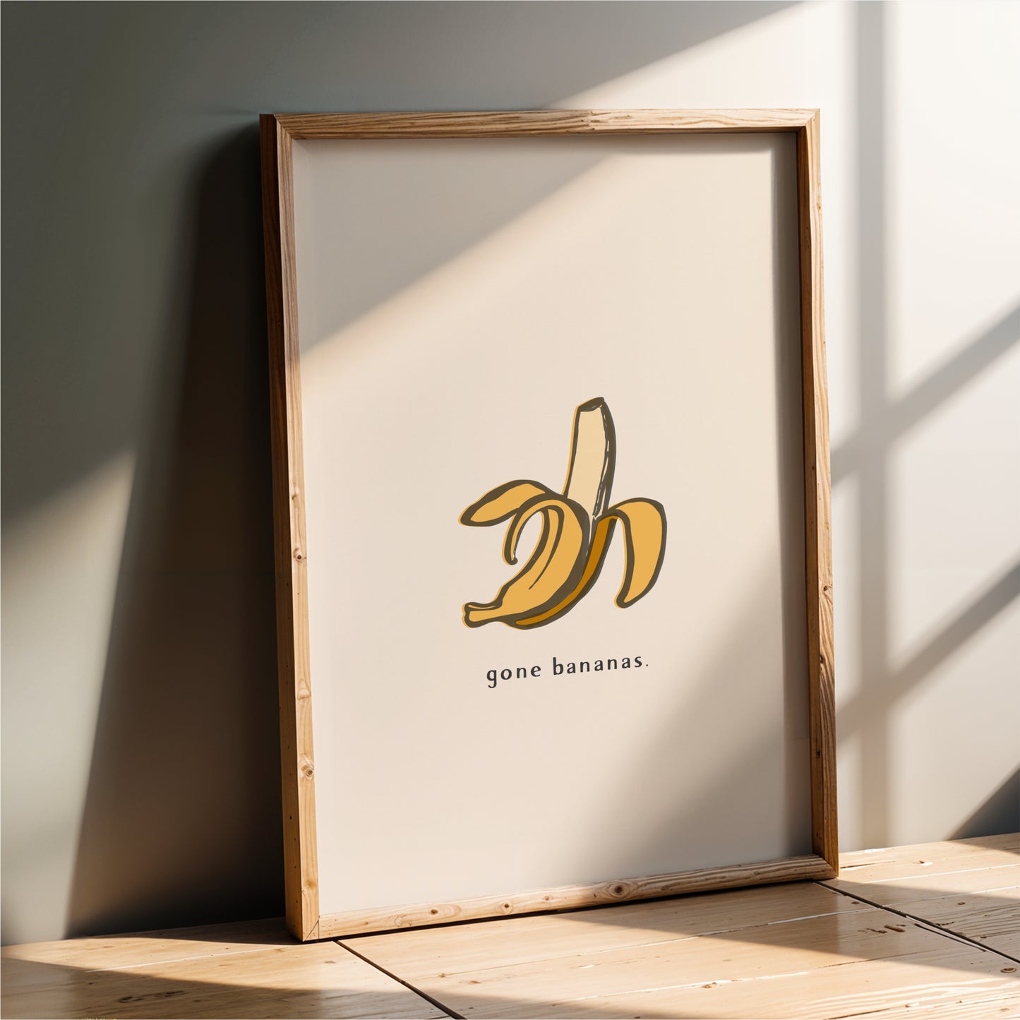 Gone Bananas Wall Art Print – Funny Kitchen Decor