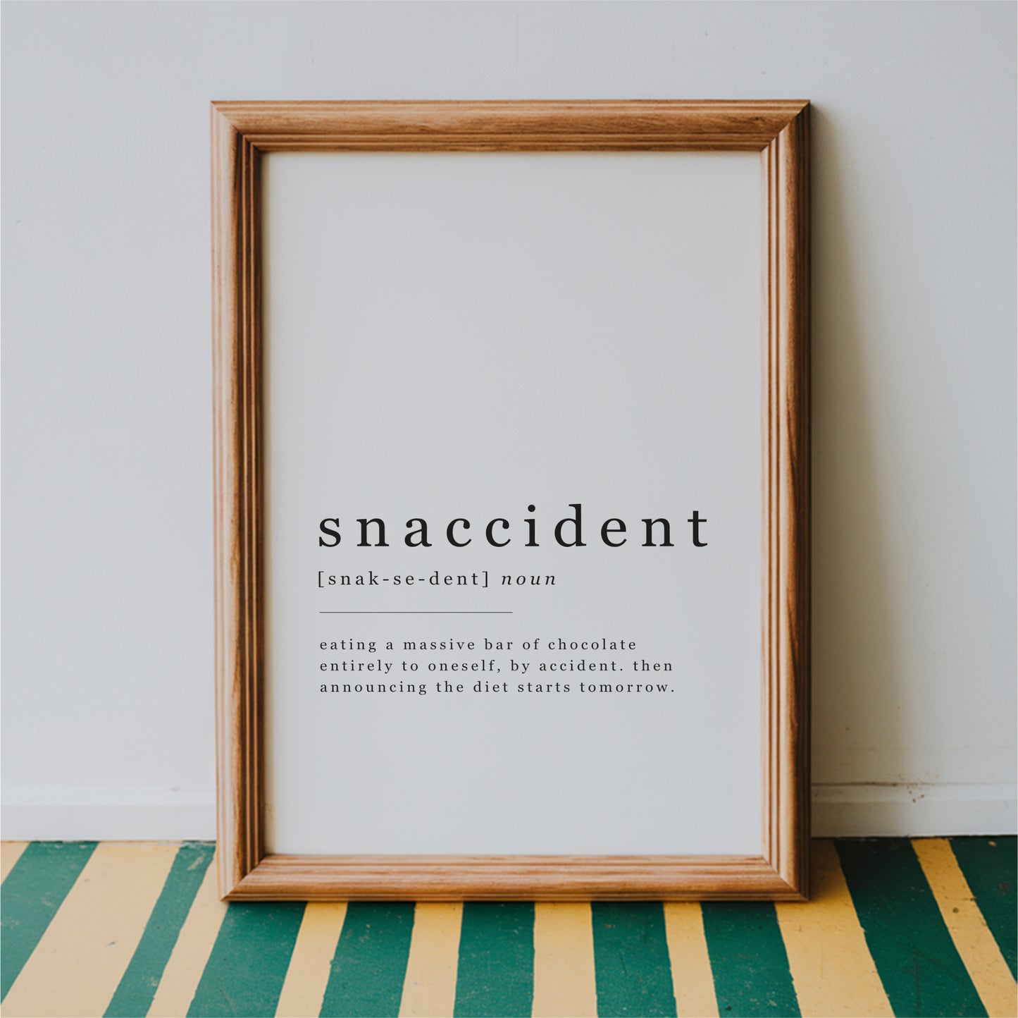 Snaccident Definition - Kitchen Wall Art