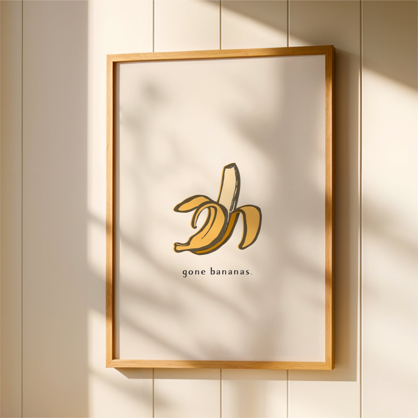 Gone Bananas Wall Art Print – Funny Kitchen Decor