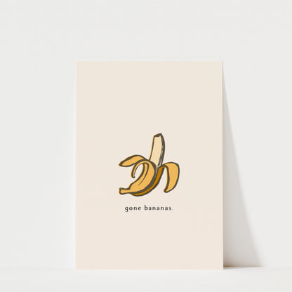 Gone Bananas Wall Art Print – Funny Kitchen Decor